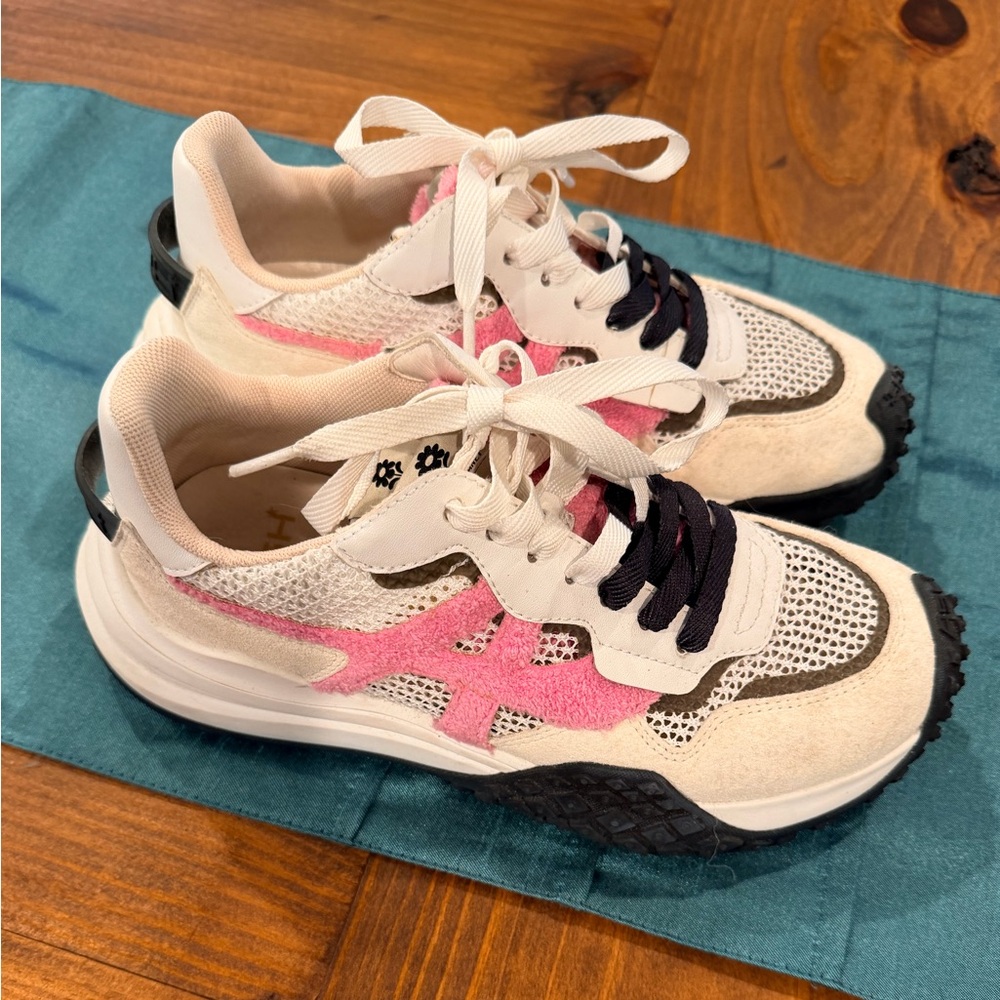 Ash Pink and Cream Sneakers